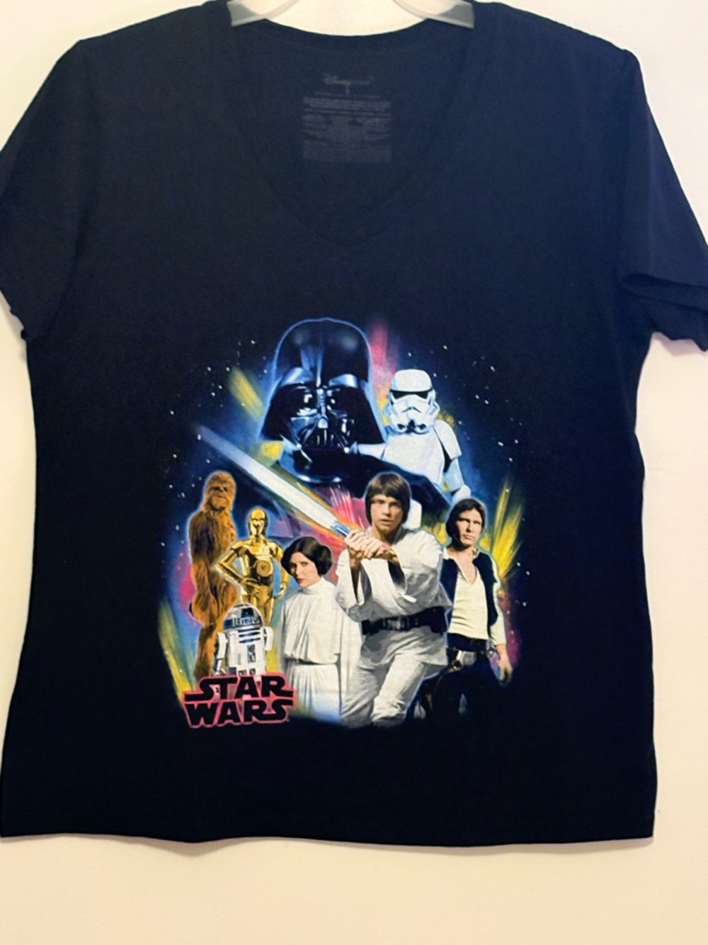 Disney Black Star Wars Classic Character Graphic Tee